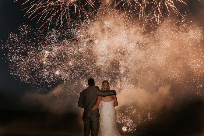 Wedding fireworks